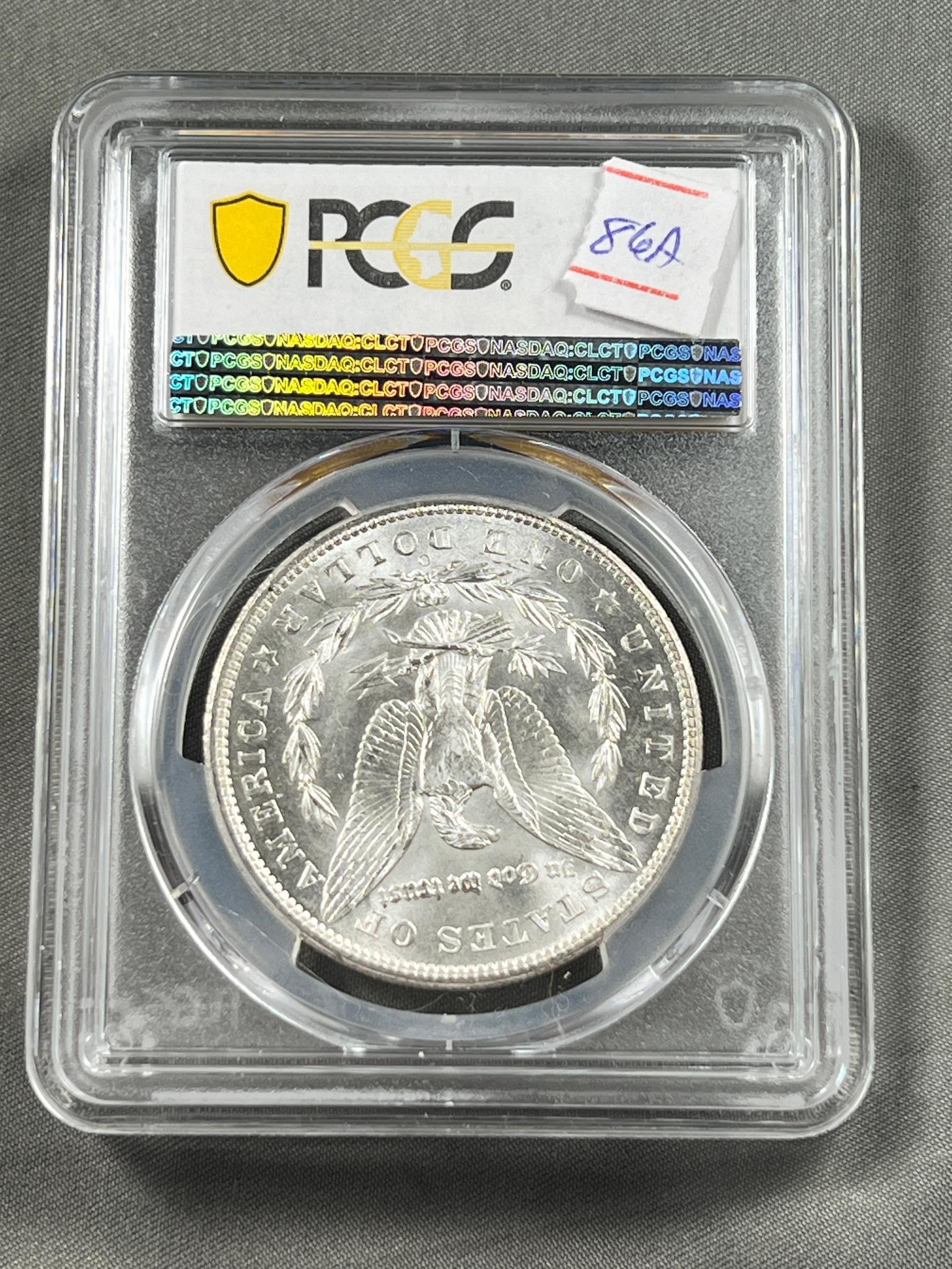 1904-O Morgan Silver Dollar in PCGS MS63 Holder