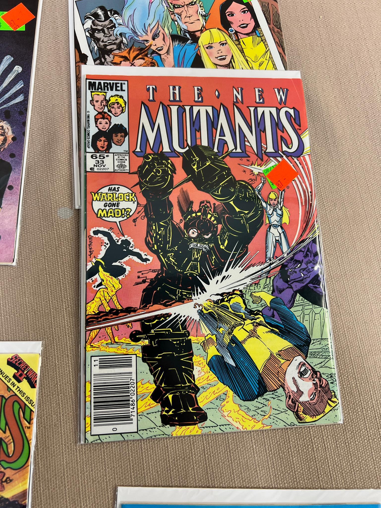 15- The New Mutants comic books, 1st appearance of Warlock, Warpath Hellions, Legion