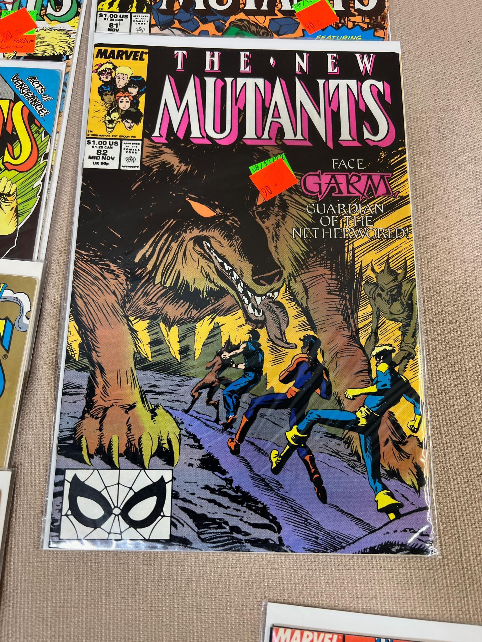 19- The New Mutants Comic Books, issues 81-97, 99, 100