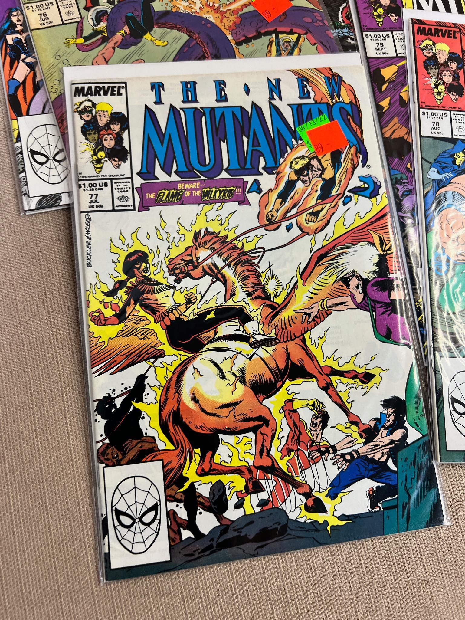 15- The New Mutants Comic Books, issues 66-80