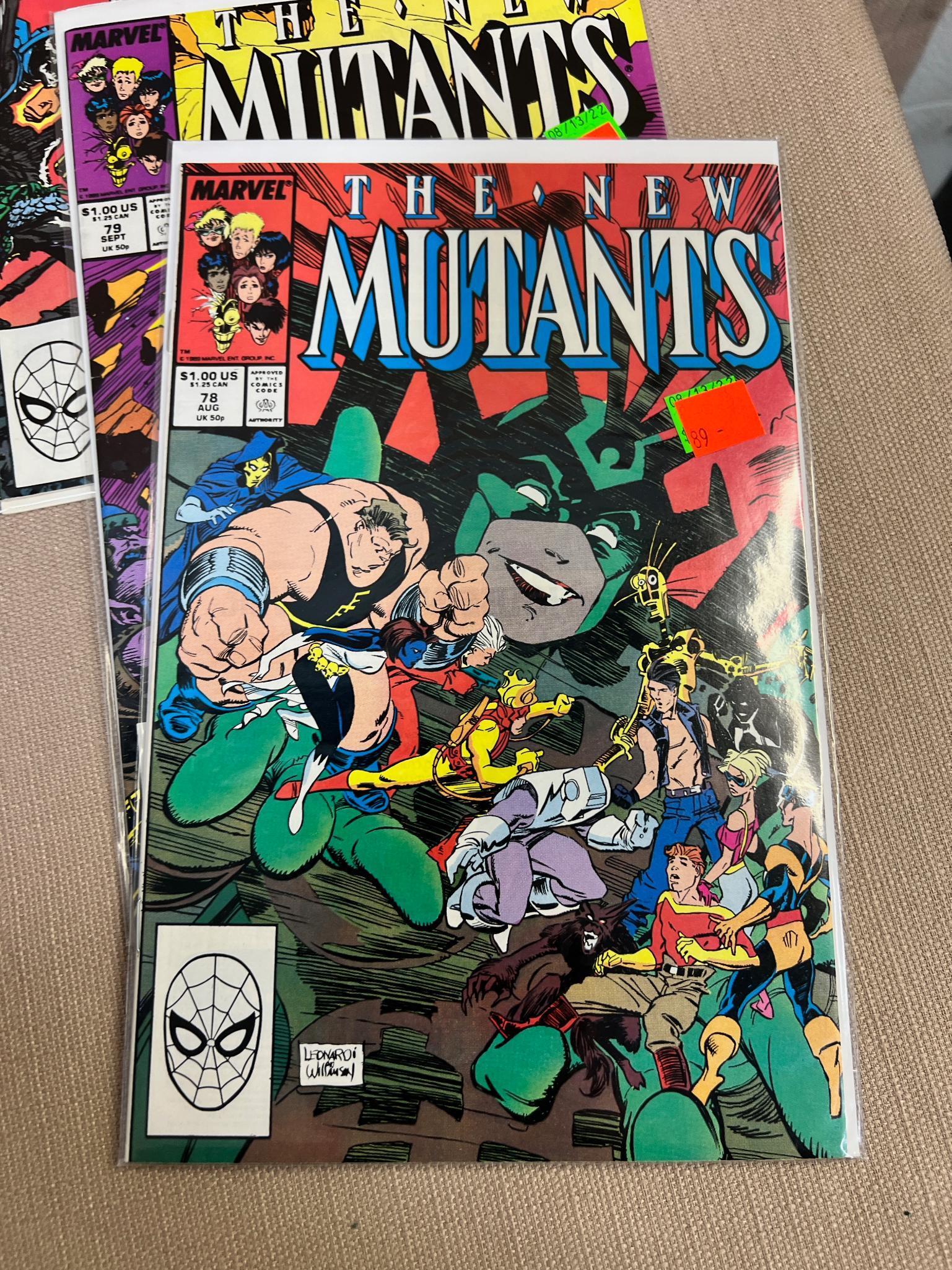 15- The New Mutants Comic Books, issues 66-80