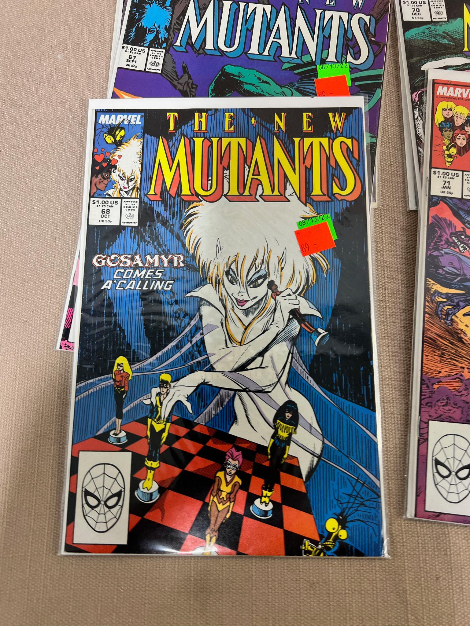 15- The New Mutants Comic Books, issues 66-80