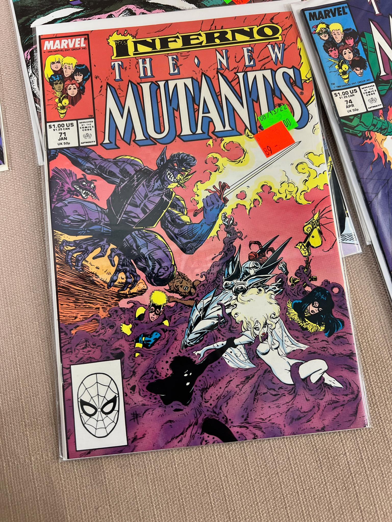 15- The New Mutants Comic Books, issues 66-80