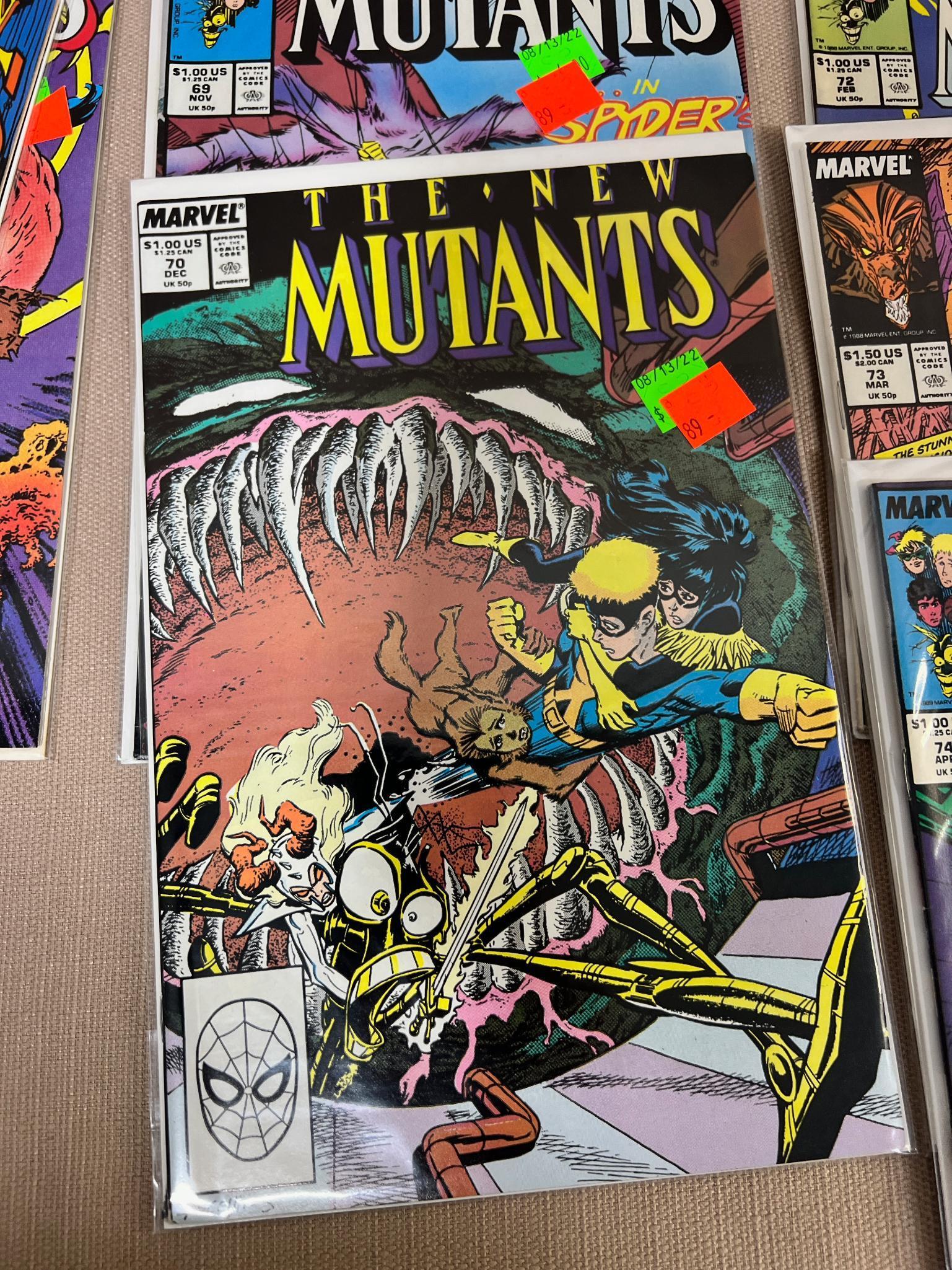 15- The New Mutants Comic Books, issues 66-80