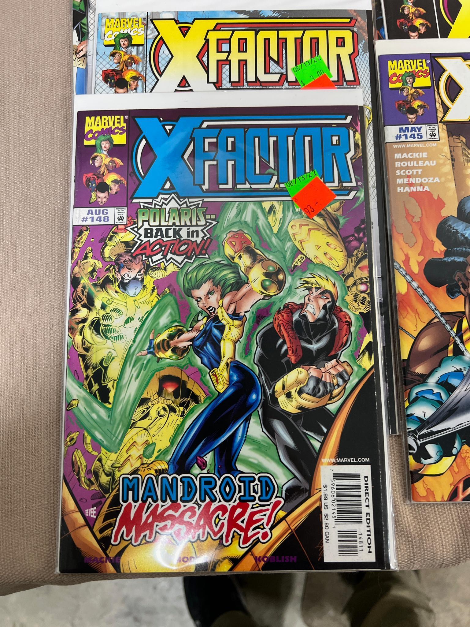 25- X Factor Comic Books including no. 149 among others