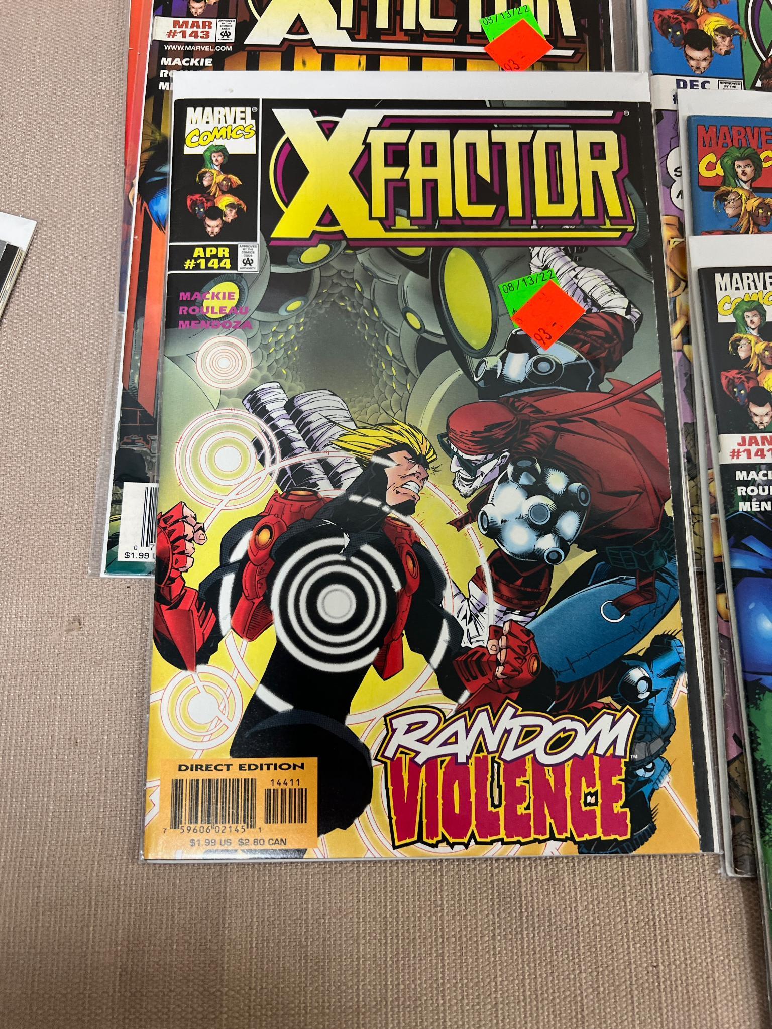 25- X Factor Comic Books including no. 149 among others