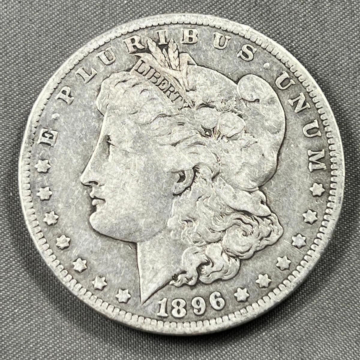 1896-O Morgan Silver Dollar