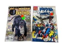 Marvel Holiday Special and 100 Page Monster Black Panther comic books