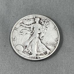 1944 US Walking Liberty Half Dollar, 90% Silver