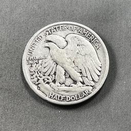 1945-S US Walking Liberty Half Dollar, 90% Silver