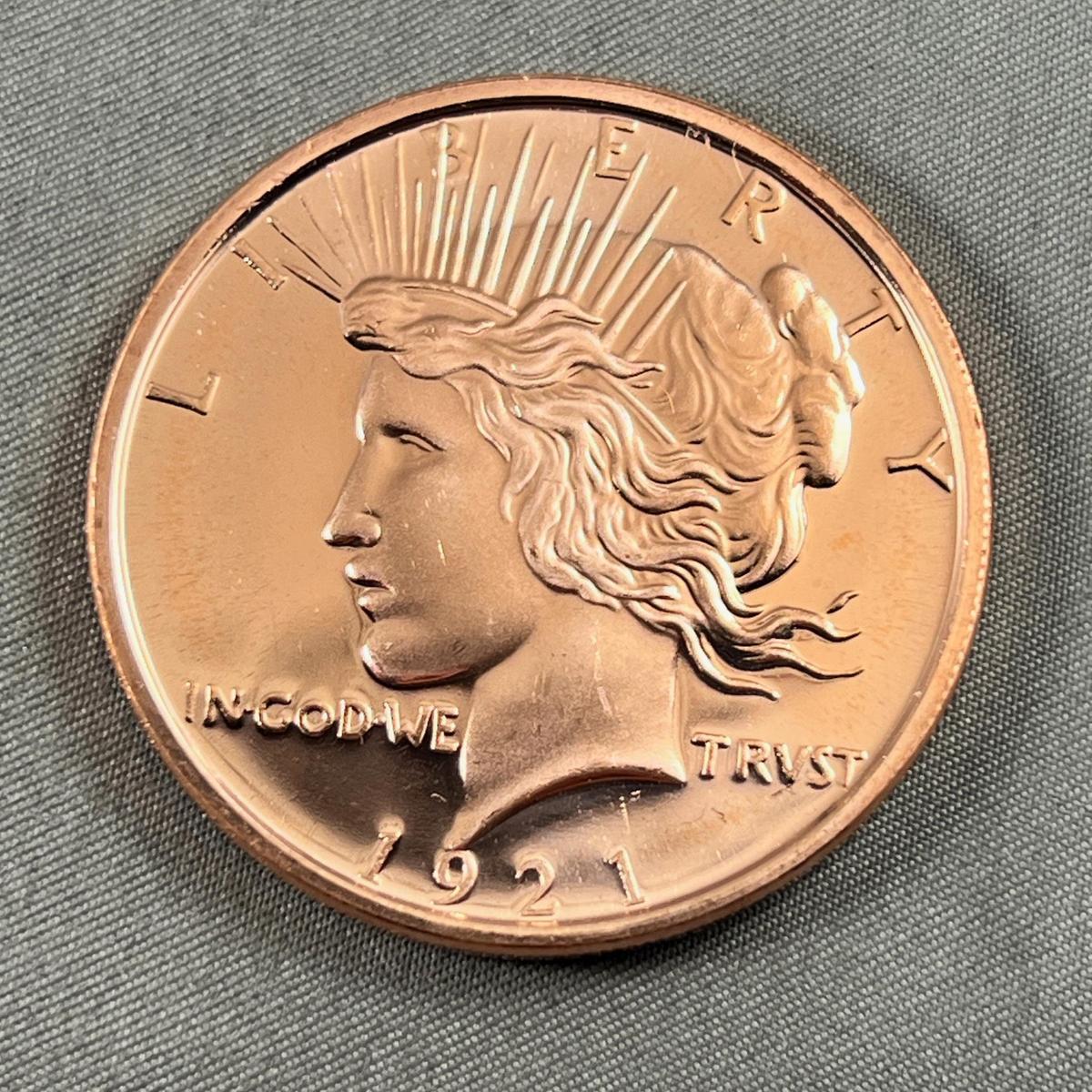 One Ounce Copper Round