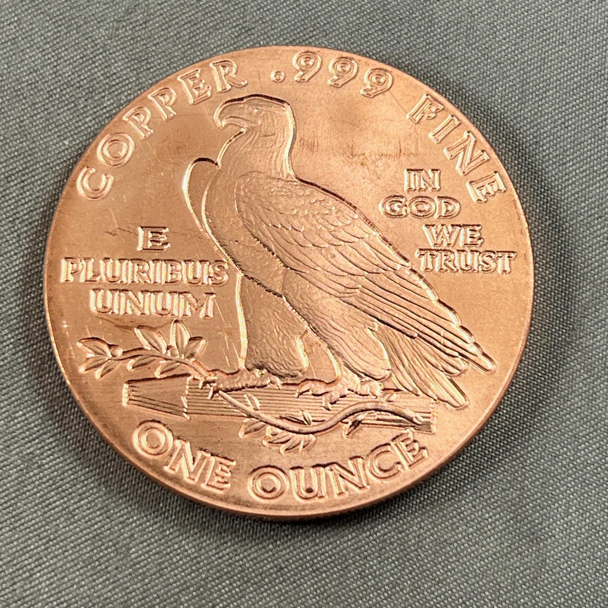 One Ounce Copper Round