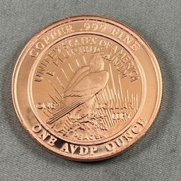 One Ounce Copper Round