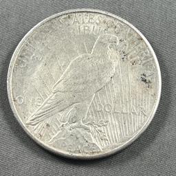 1923-S Peace Silver Dollar, 90% silver