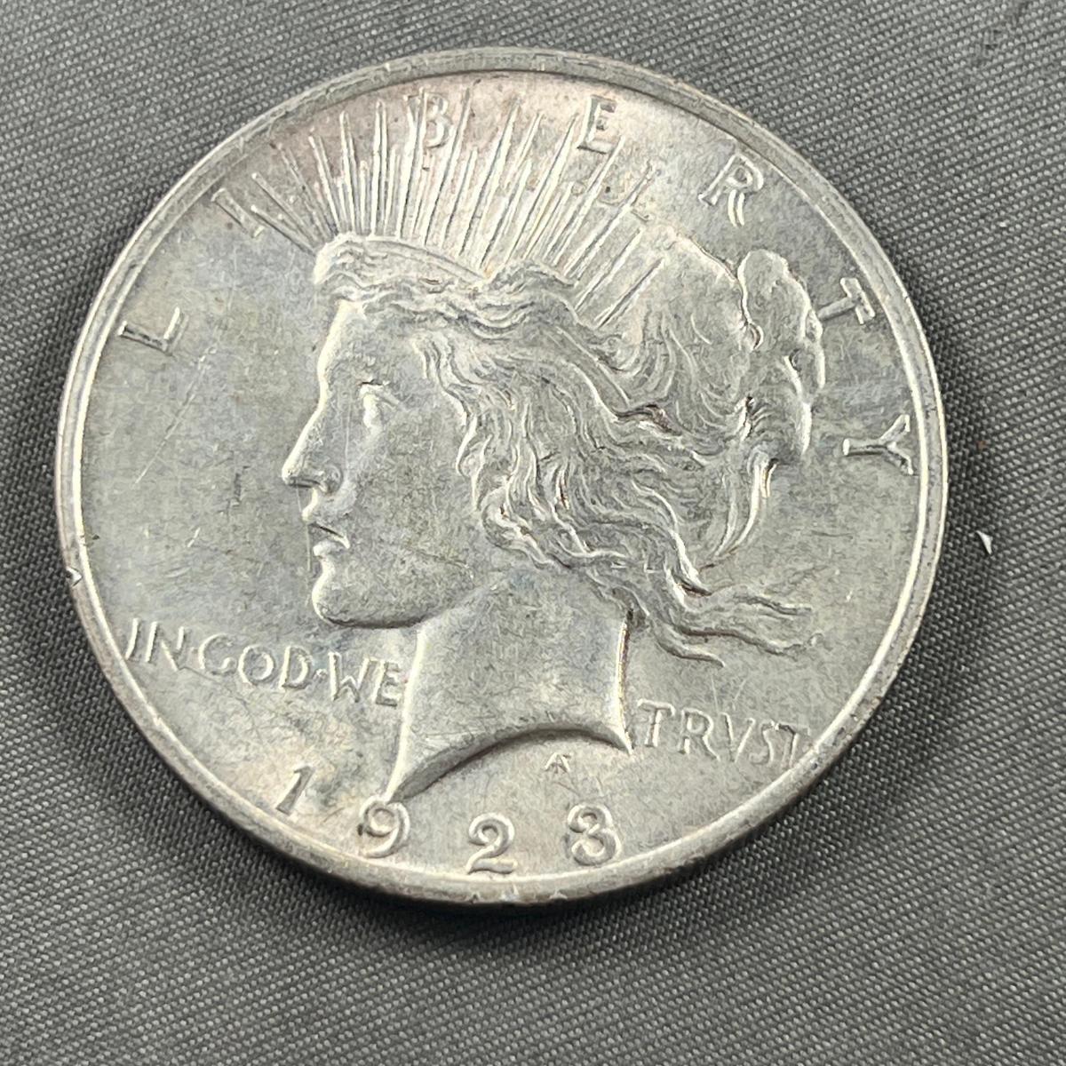 1923 Peace Silver Dollar, 90% silver