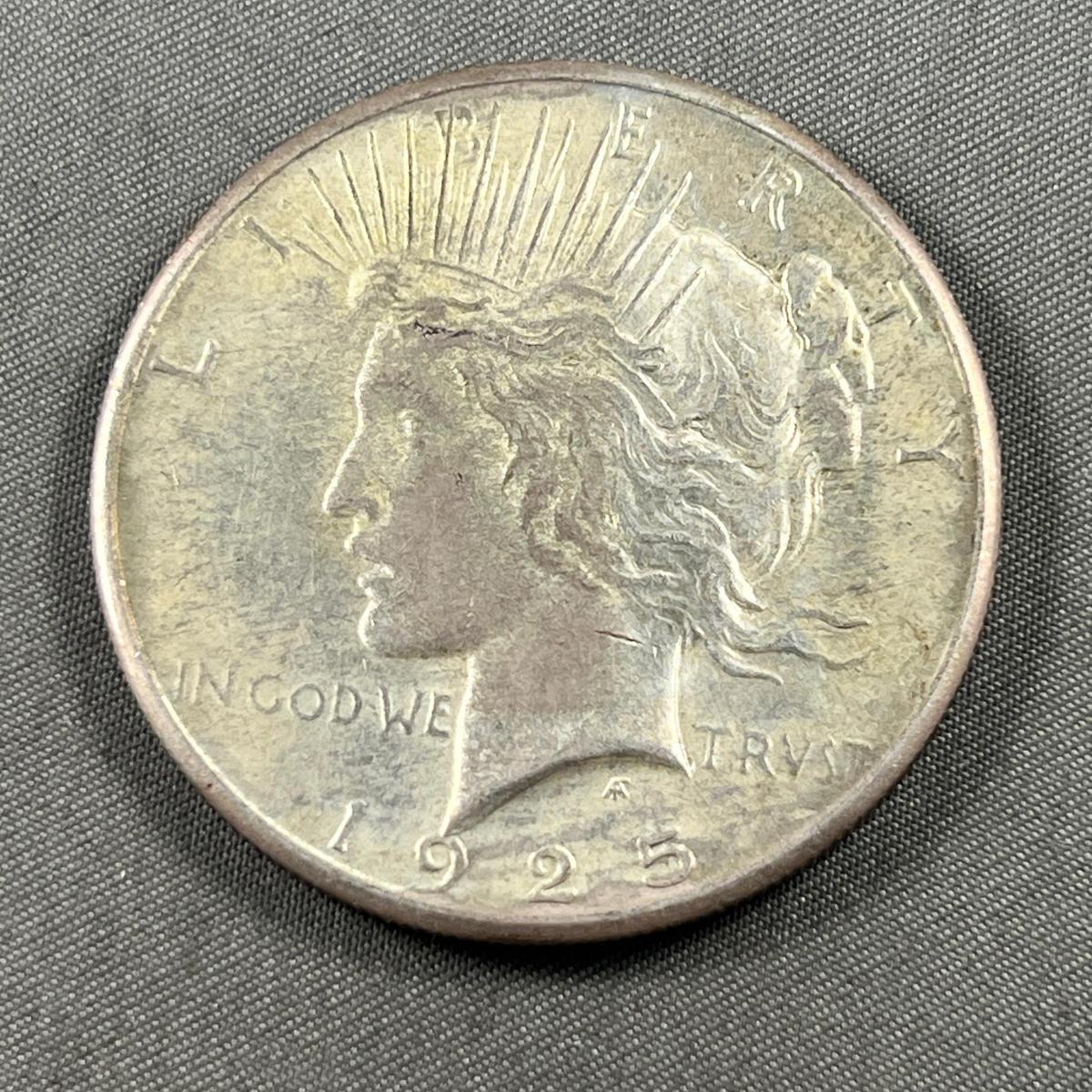 1925 Peace Silver Dollar, 90% silver