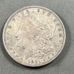 1921-D Morgan Silver Dollar, 90% silver