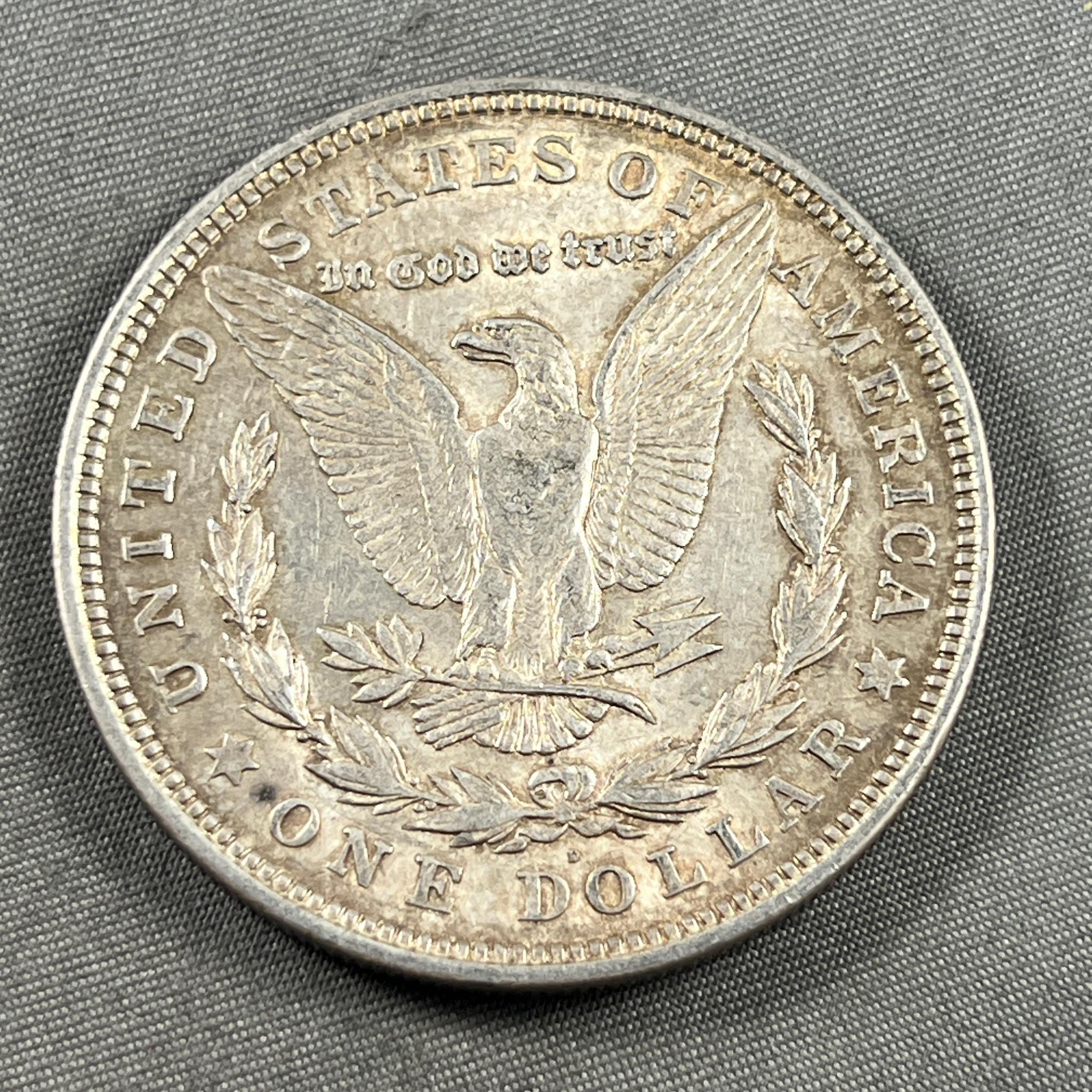 1921-D Morgan Silver Dollar, 90% silver