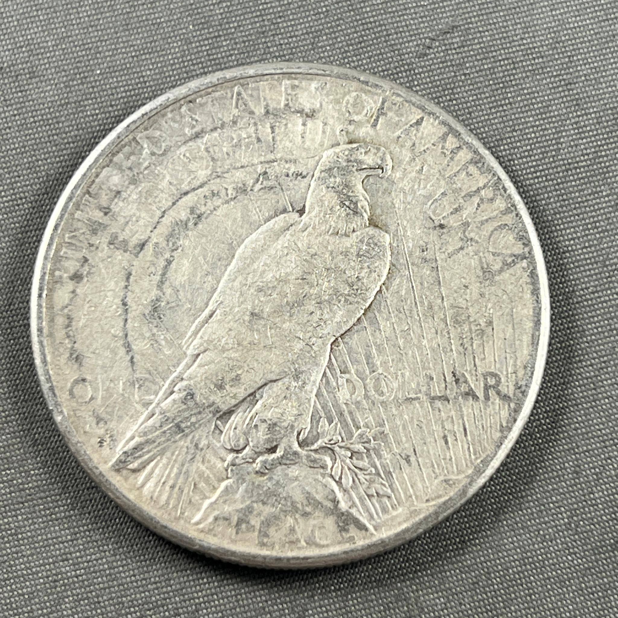 1922-S Peace Silver Dollar, 90% silver