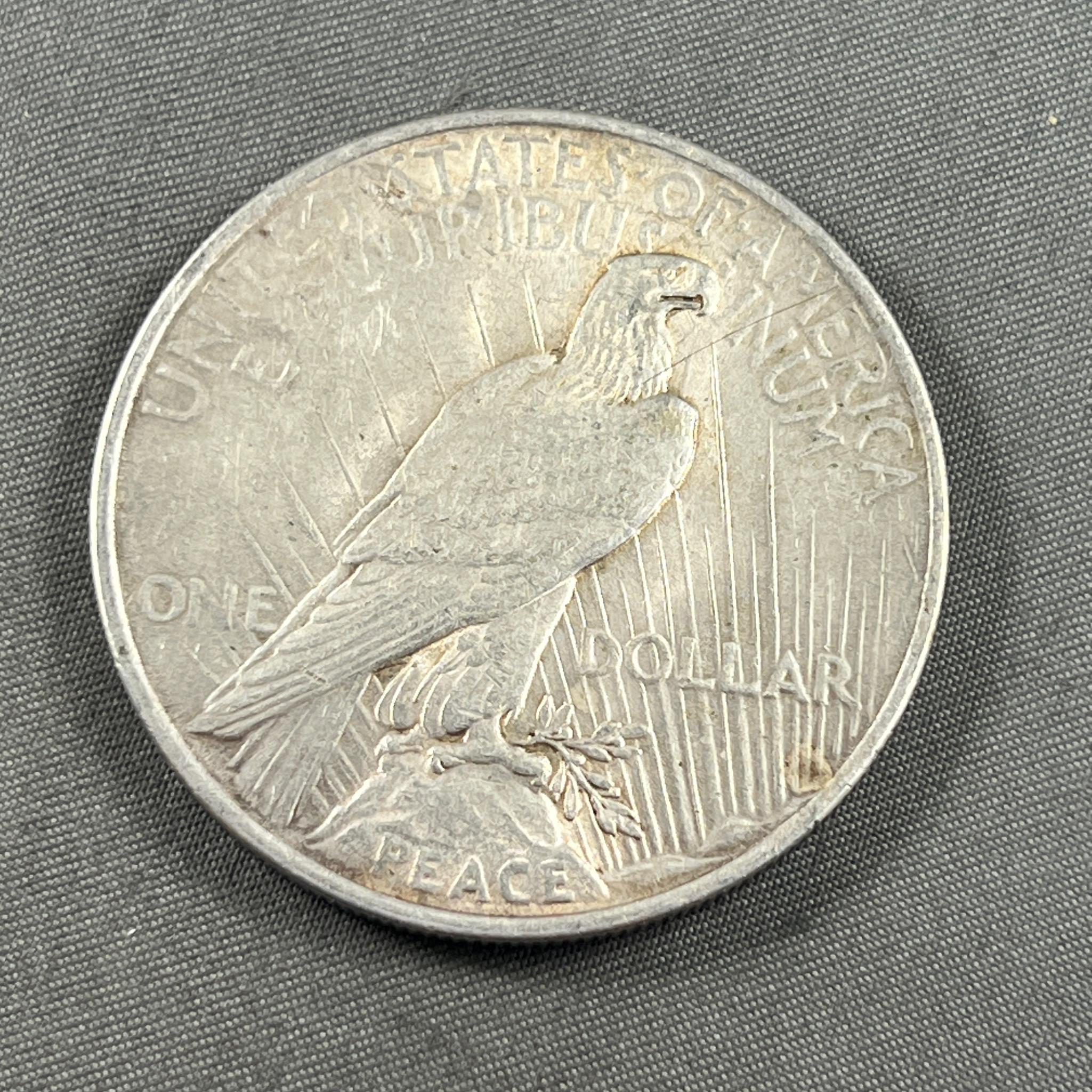 1922 Peace Silver Dollar, 90% silver