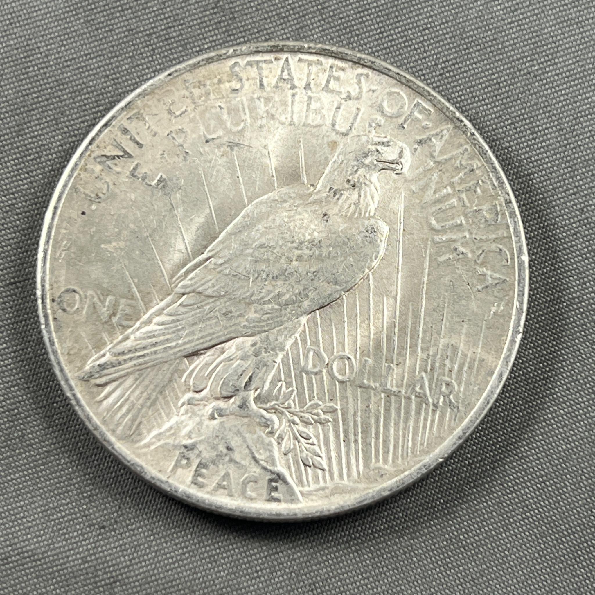 1922 Peace Silver Dollar, 90% silver