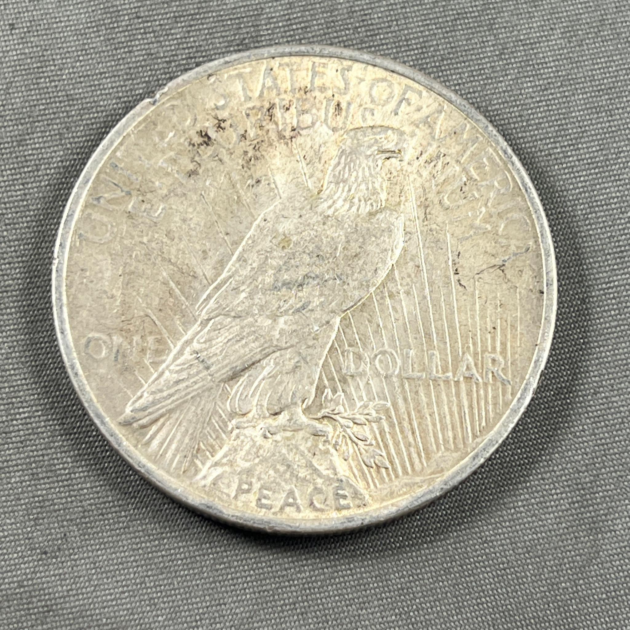 1922 Peace Silver Dollar, 90% silver