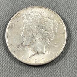 1923-S Peace Silver Dollar, 90% silver