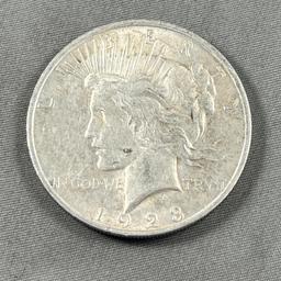 1923 Peace Silver Dollar, 90% silver