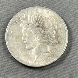 1923 Peace Silver Dollar, 90% silver