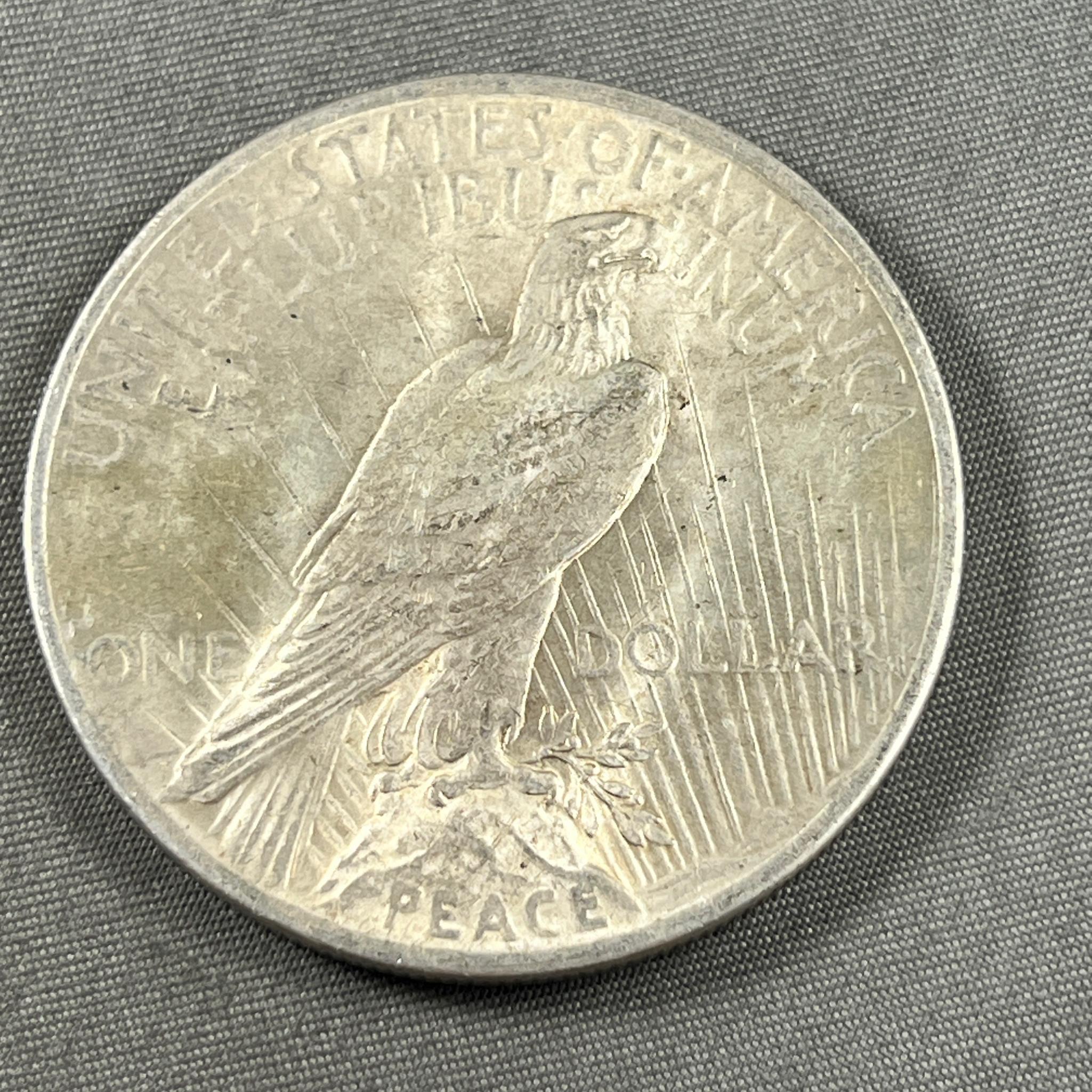 1923 Peace Silver Dollar, 90% silver