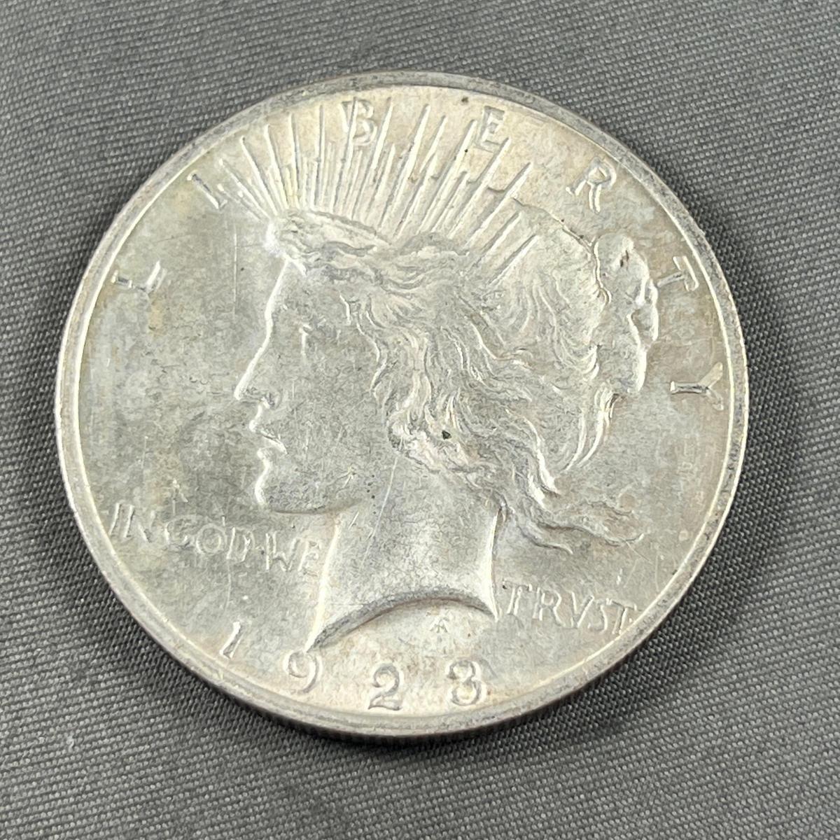 1923 Peace Silver Dollar, 90% silver