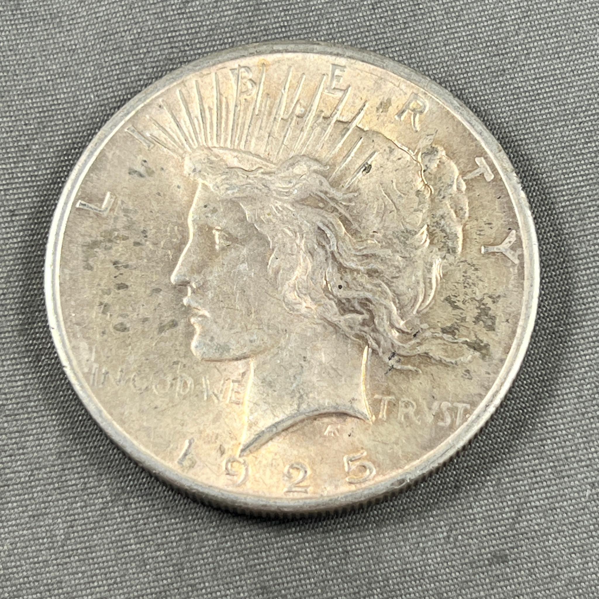 1925 Peace Silver Dollar, 90% silver