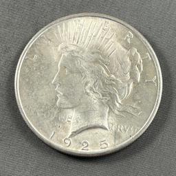 1925 Peace Silver Dollar, 90% silver