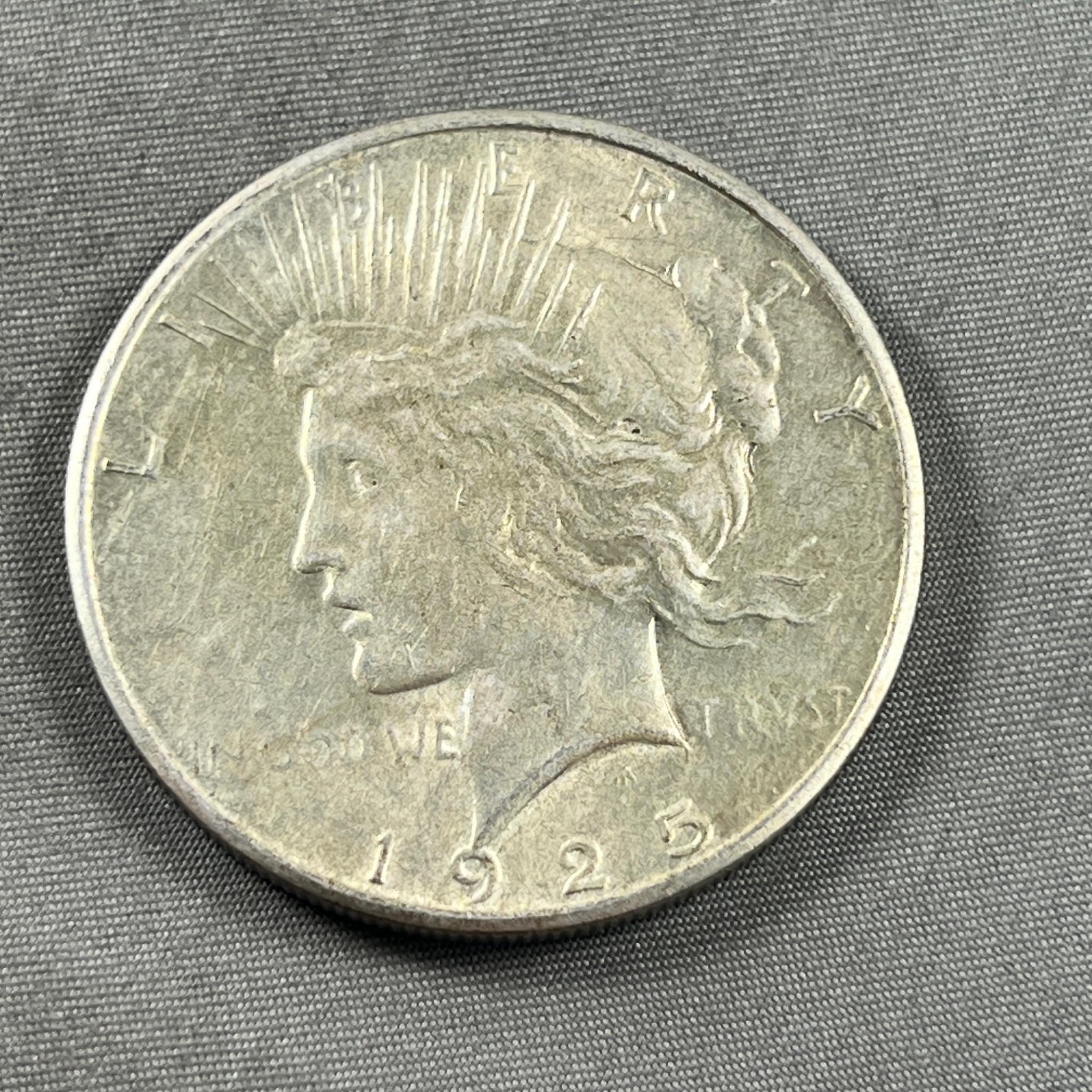 1925 Peace Silver Dollar, 90% silver