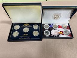 2004 and 2010 State Quarter sets