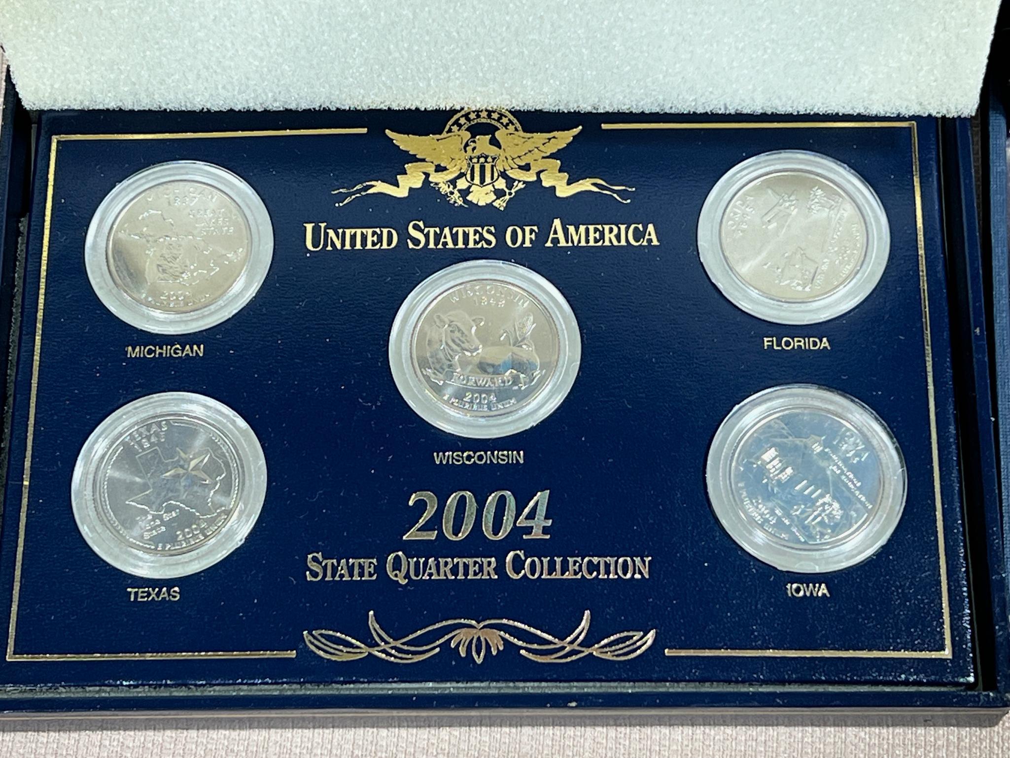 2004 and 2010 State Quarter sets