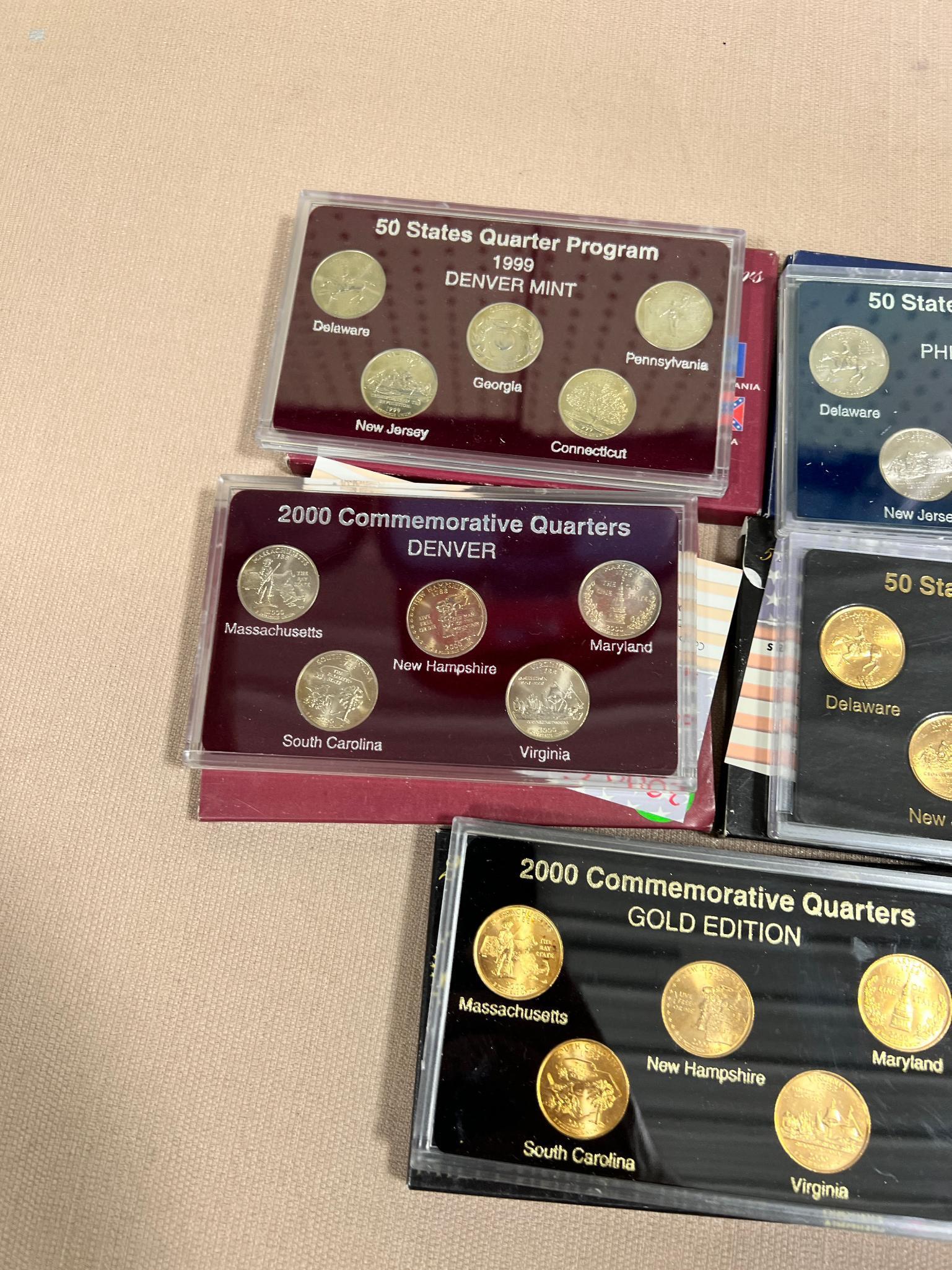 5- State Quarter sets, 1999 and 2000, sells times the money