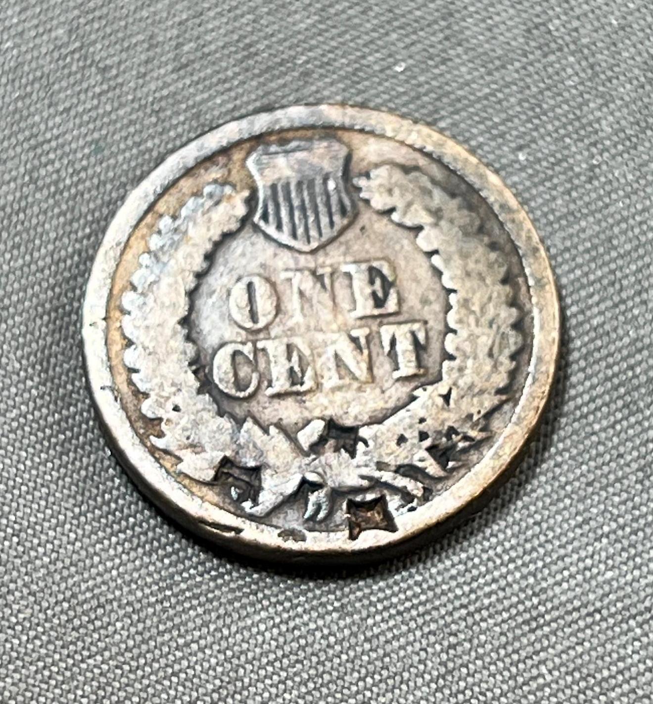 1864 Indianhead Cent, Civil War Coin