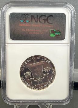 1961 Franklin Half Dollar in NGC PF 66 Holder