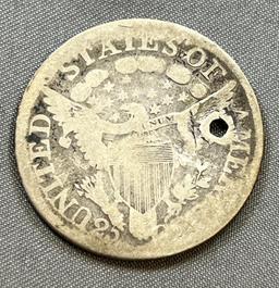 Early US Coin Type Coin! 1807 Draped Bust Quarter