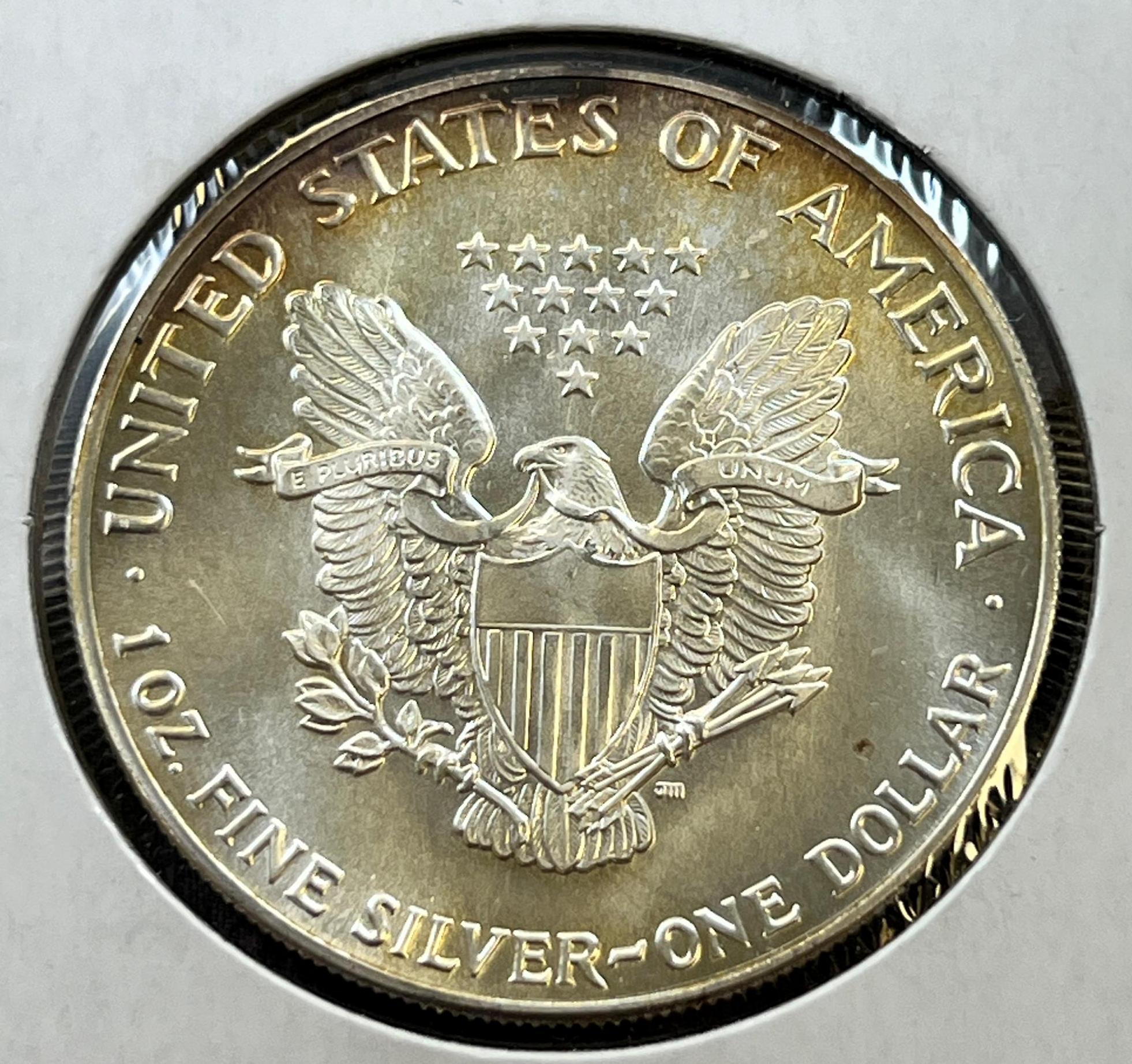 KEY DATE 1986 US Silver Eagle .999 fine silver, UNC