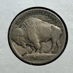 1913 Type 1 Buffalo Nickel (Raised Mound)