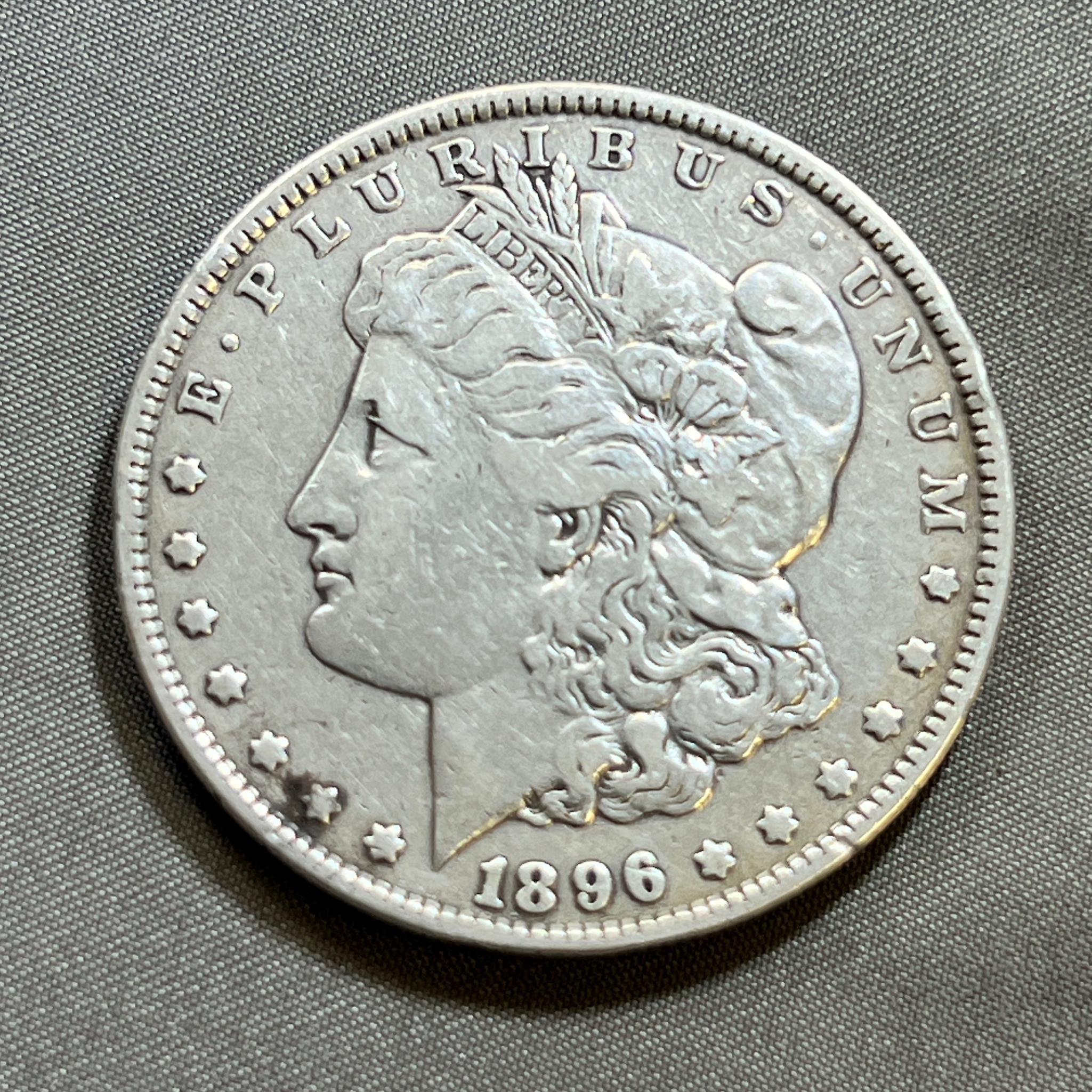 1896 Morgan Silver Dollar, 90% silver