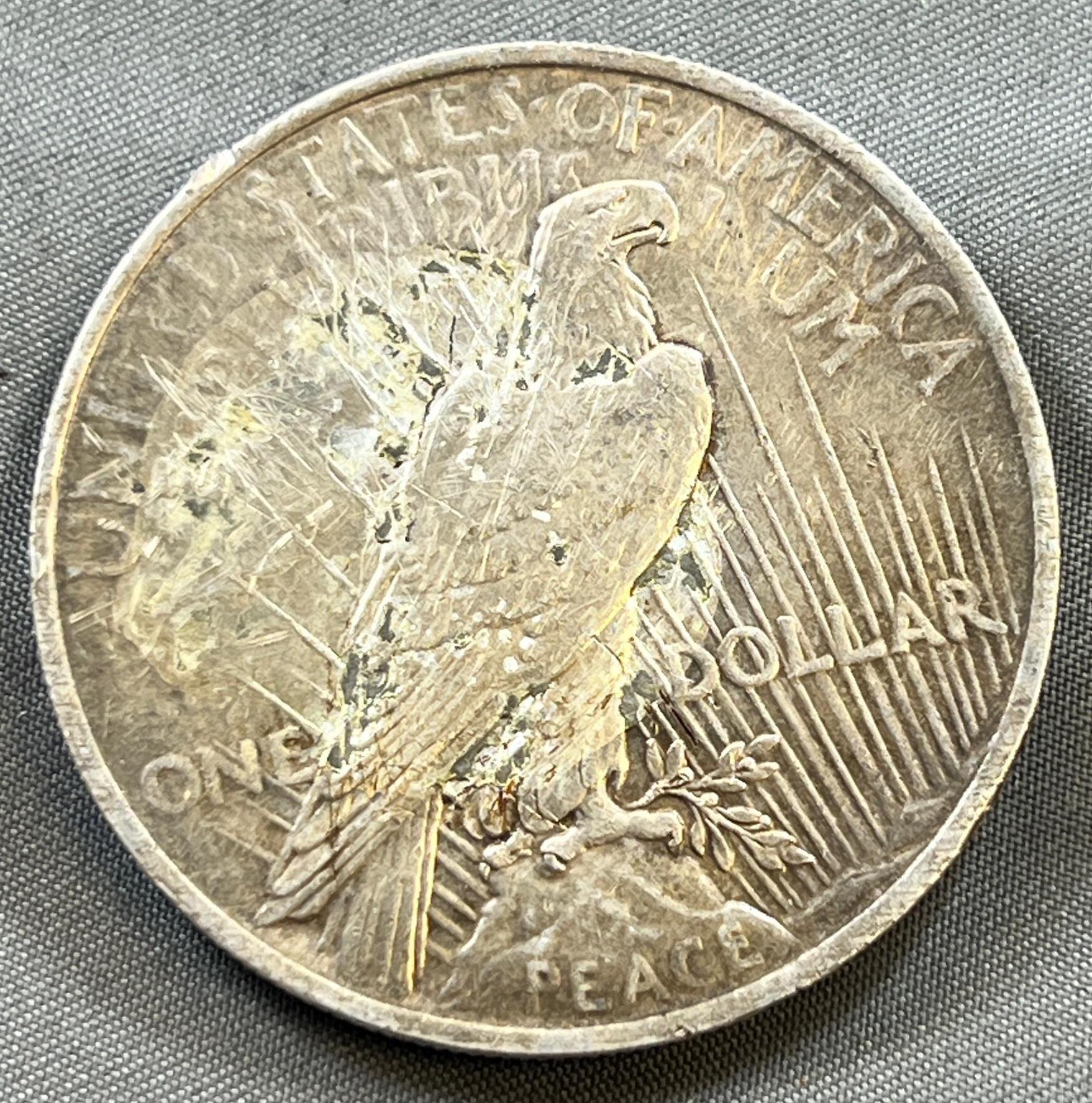 1923 Peace Silver Dollar, 90% Silver