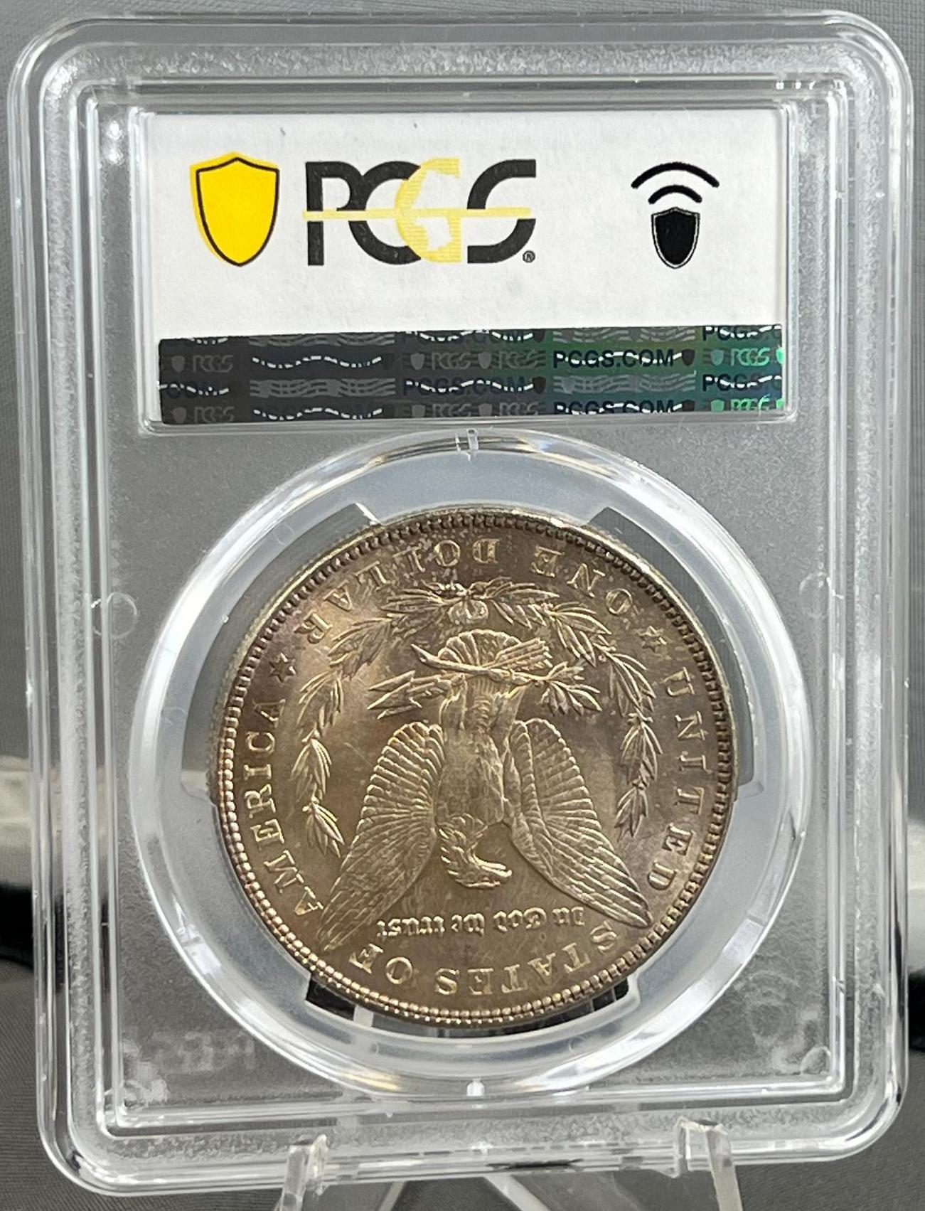 1887 Morgan Dollar in PCGS MS64 Holder