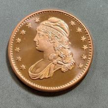 ONE OUNCE .999 COPPER ROUND