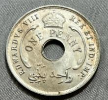 1936H British West Africa One Half Penny