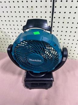 Unused Makita 18 volt Cordless Fan, BARE TOOL