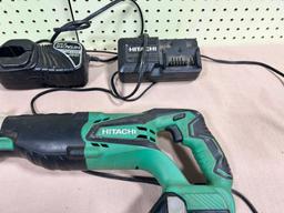 Hitcahi Cordless Set, works, includes one older charger
