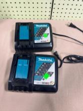 2- Unused Makita DC18RC Chargers